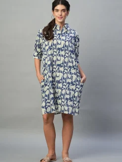 Women Cottonworld Dresses^Women's 100% Cotton Boxy Fit Dress