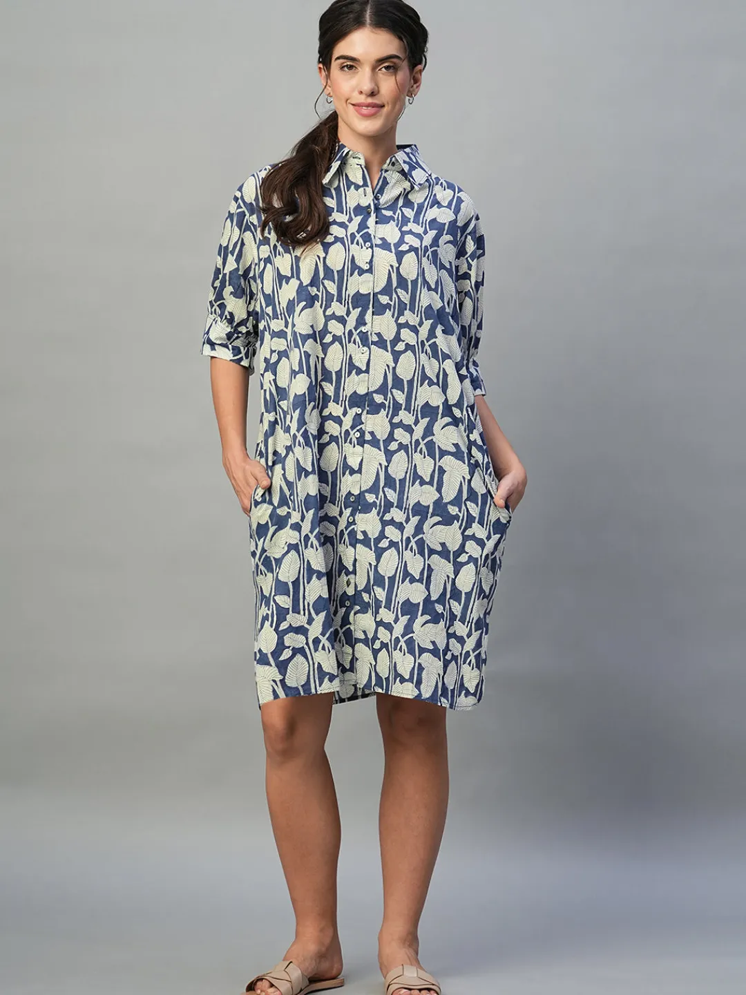 Women Cottonworld Dresses^Women's 100% Cotton Boxy Fit Dress