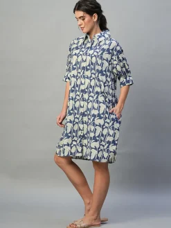 Women Cottonworld Dresses^Women's 100% Cotton Boxy Fit Dress