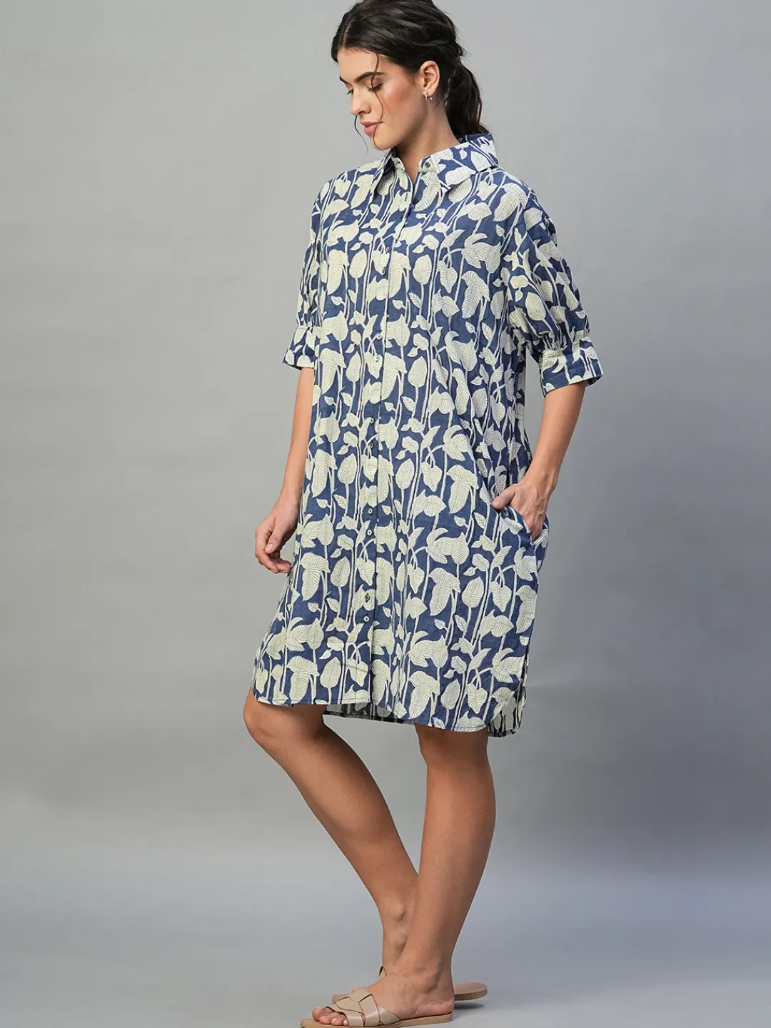 Women Cottonworld Dresses^Women's 100% Cotton Boxy Fit Dress