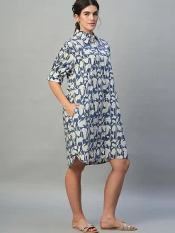 Women Cottonworld Dresses^Women's 100% Cotton Boxy Fit Dress