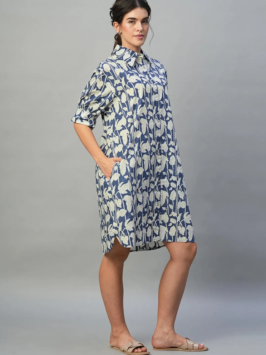 Women Cottonworld Dresses^Women's 100% Cotton Boxy Fit Dress