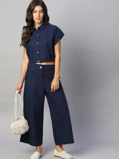 Women Cottonworld Culottes | Womens Co-Ord Sets^Women's 100% Cotton Regular Fit Culotte