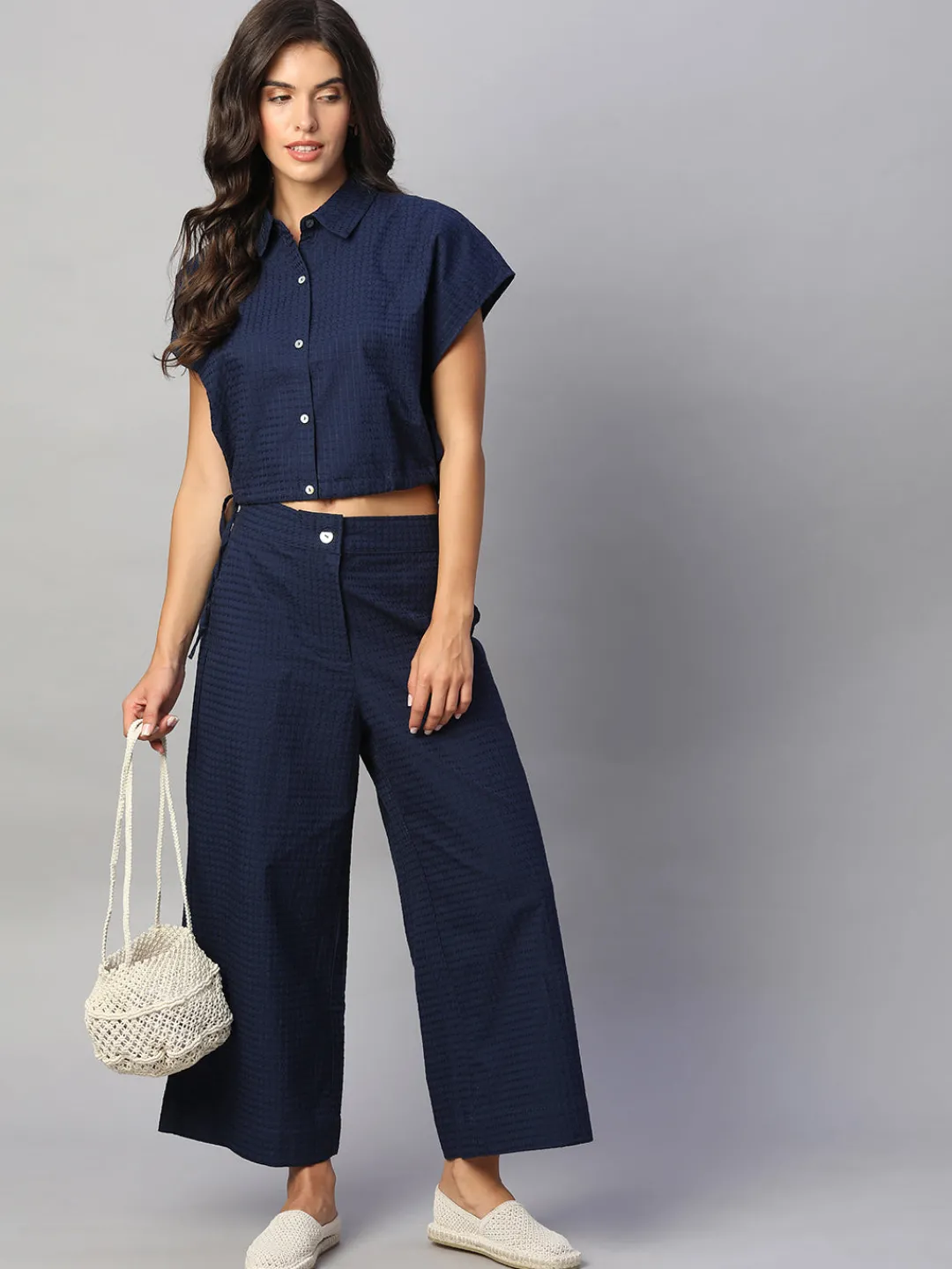 Women Cottonworld Culottes | Womens Co-Ord Sets^Women's 100% Cotton Regular Fit Culotte