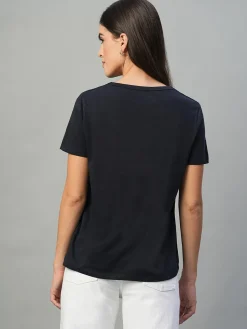 Women Cottonworld Round Neck | Regular Fit^Women's 100% Cotton Regular Fit Tshirt