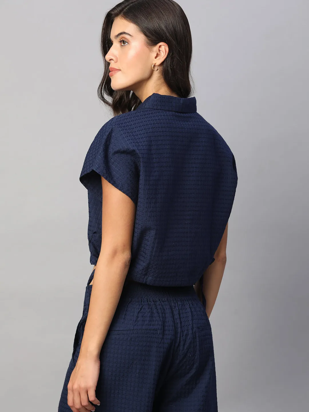 Women Cottonworld Womens Co-Ord Sets^Women's 100% Cotton Regular Fit Blouse
