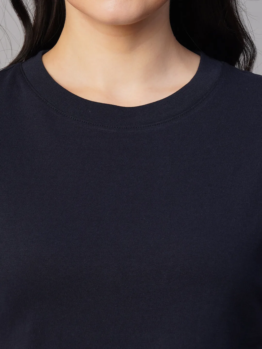Women Cottonworld Round Neck | Regular Fit^Women's 100% Cotton Regular Fit Tshirt