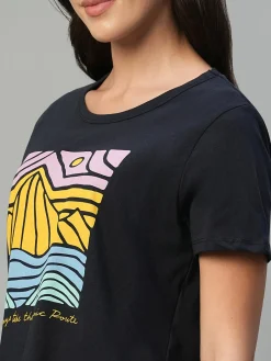 Women Cottonworld Round Neck | Regular Fit^Women's 100% Cotton Regular Fit Tshirt