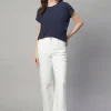 Women Cottonworld Round Neck | Regular Fit^Women's Cotton Bamboo Elastane Regular Fit Tshirt