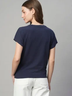 Women Cottonworld Round Neck | Regular Fit^Women's Cotton Bamboo Elastane Regular Fit Tshirt