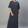 Women Cottonworld Dresses^Women's Cotton Elastane Regular Fit Knit Dress