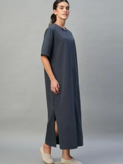Women Cottonworld Dresses^Women's Cotton Elastane Regular Fit Knit Dress