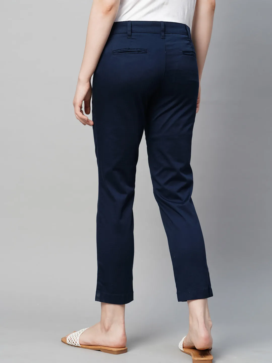 Women Cottonworld Trousers^Women's Cotton Elastane Regular Fit Pant