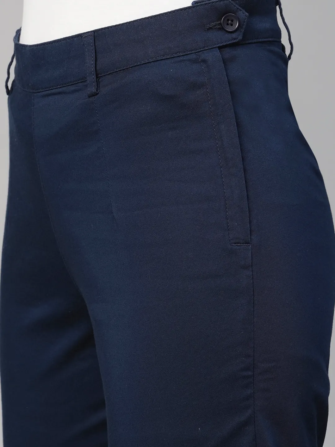 Women Cottonworld Trousers^Women's Cotton Elastane Regular Fit Pant