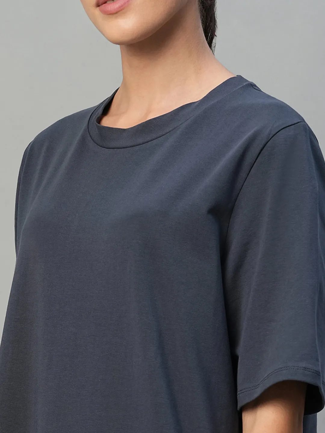 Women Cottonworld Dresses^Women's Cotton Elastane Regular Fit Knit Dress