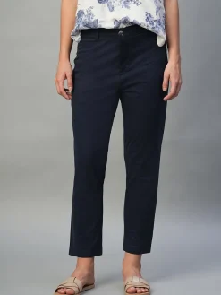 Women Cottonworld Trousers^Women's Cotton Lycra Regular Fit Pant