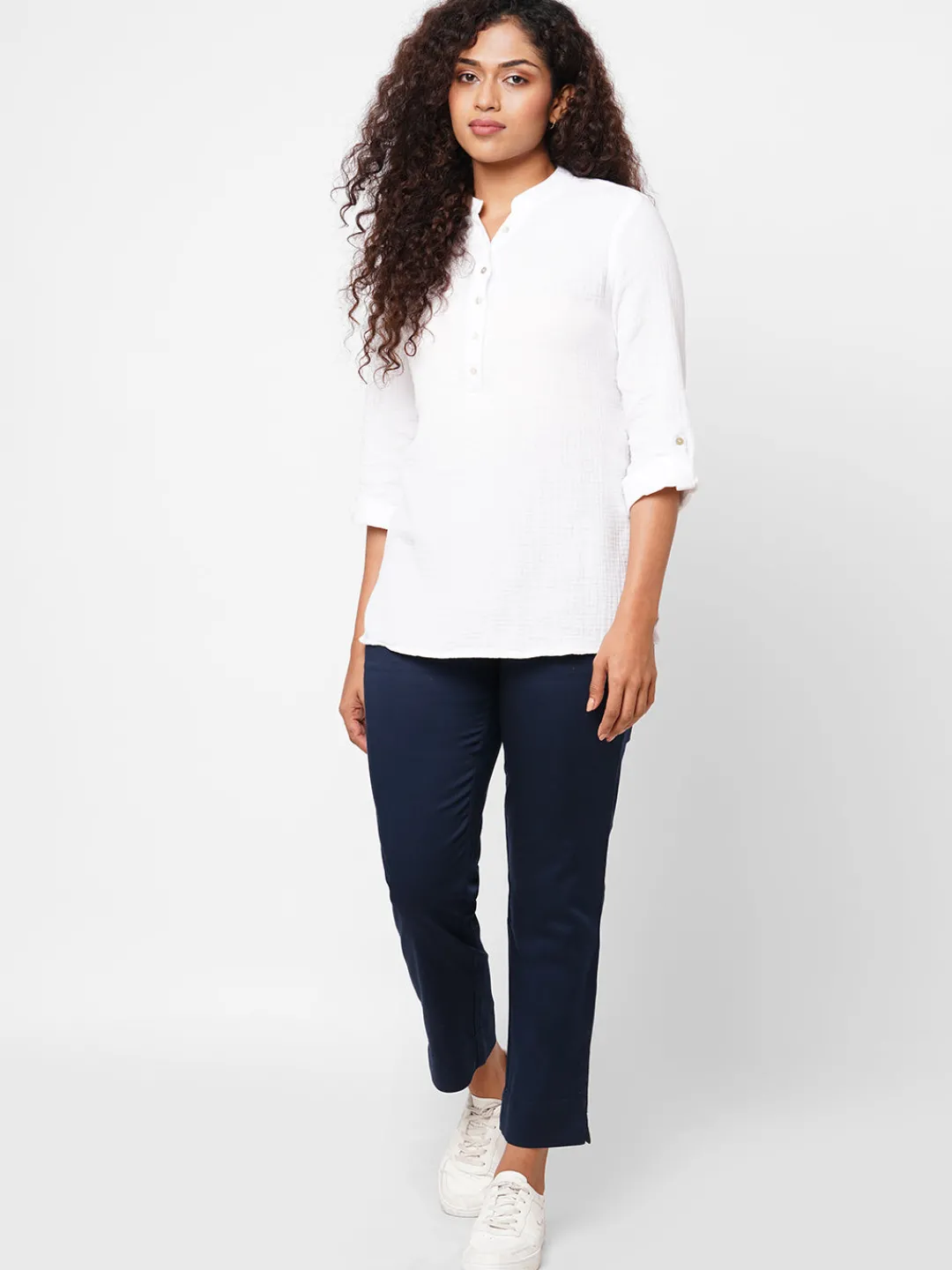 Women Cottonworld Trousers^Women's Cotton Lycra Regular Fit Pant