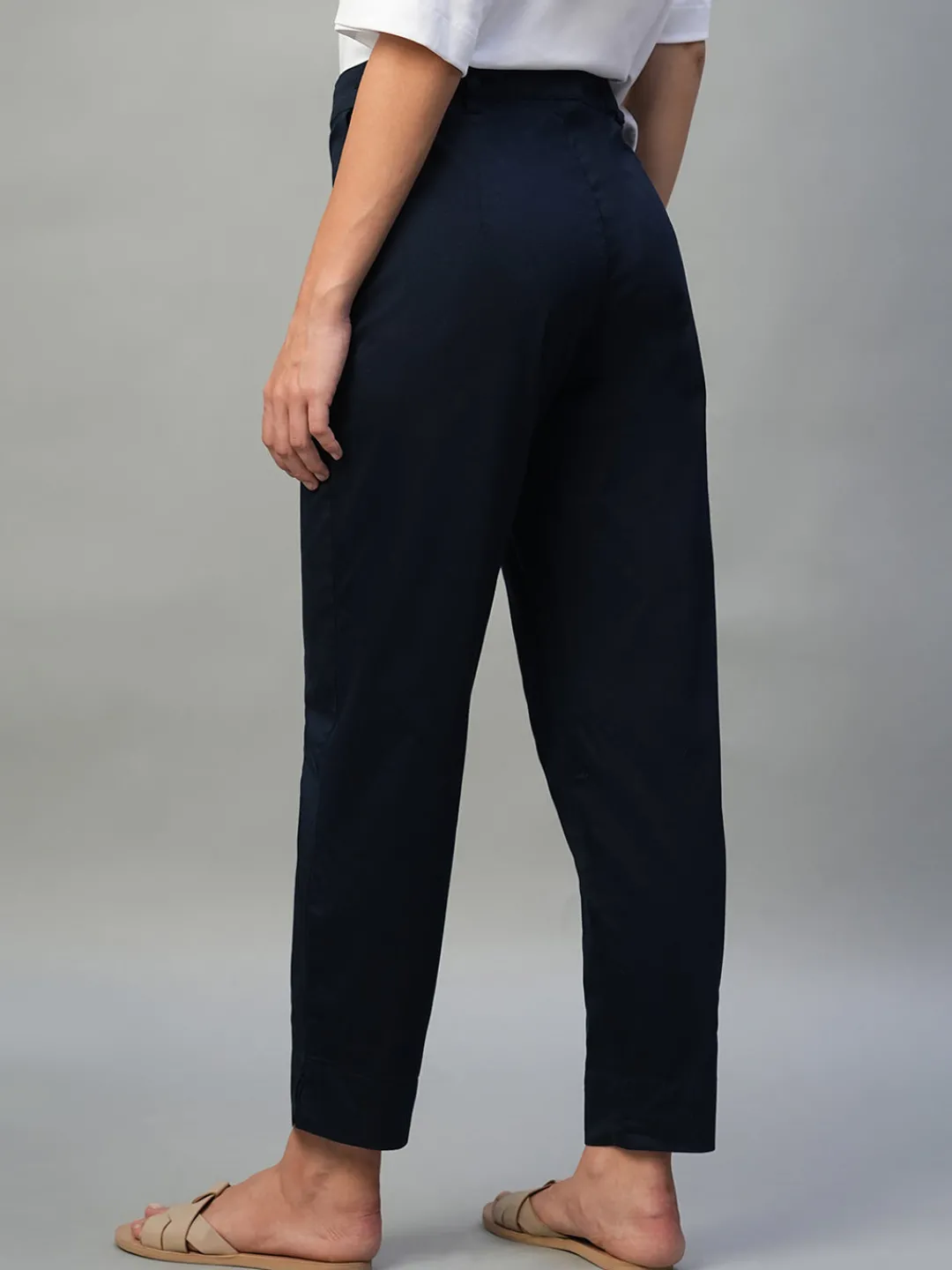 Women Cottonworld Trousers^Women's Cotton Lycra Regular Fit Pant