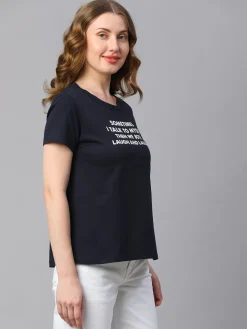 Women Cottonworld Round Neck | Regular Fit^Women's Cotton Regular Fit Tshirt
