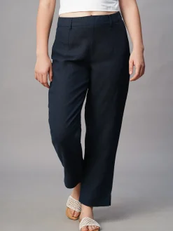 Women Cottonworld Pants | Pants^Women's Linen Regular Fit Pant