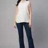 Women Cottonworld Tops & Shirts | Tops & Shirts^Women's Linen Cotton Regular Fit Blouse