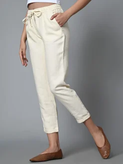 Women Cottonworld Pants | Pants^Women's Linen Regular Fit Pant
