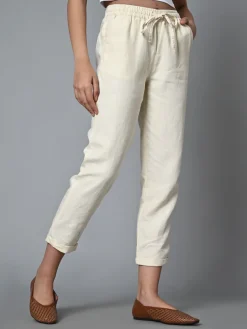 Women Cottonworld Pants | Pants^Women's Linen Regular Fit Pant