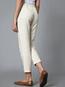 Women Cottonworld Pants | Pants^Women's Linen Regular Fit Pant
