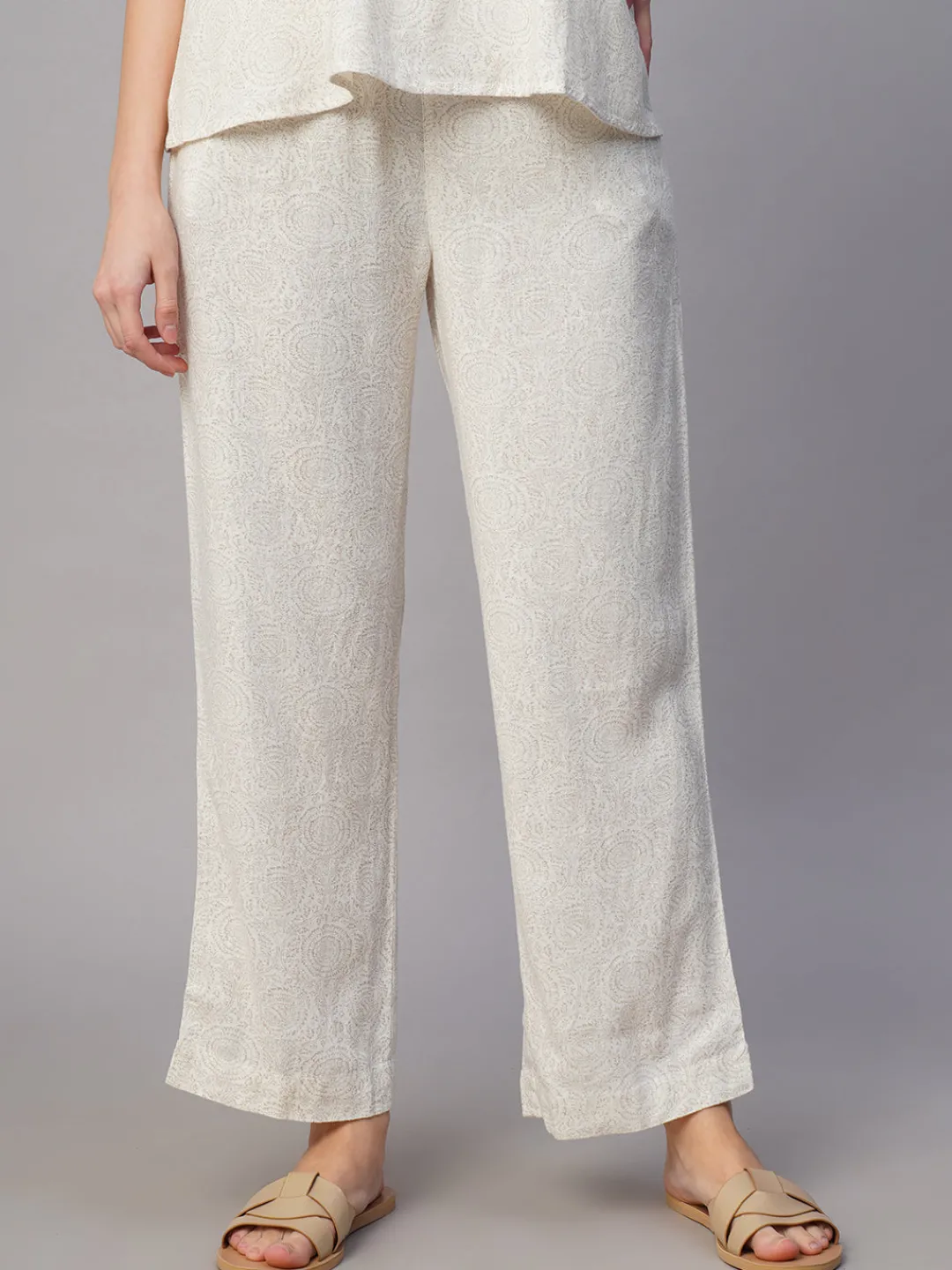 Women Cottonworld Pants | Pants^Women's Linen Viscose Regular Fit Pant