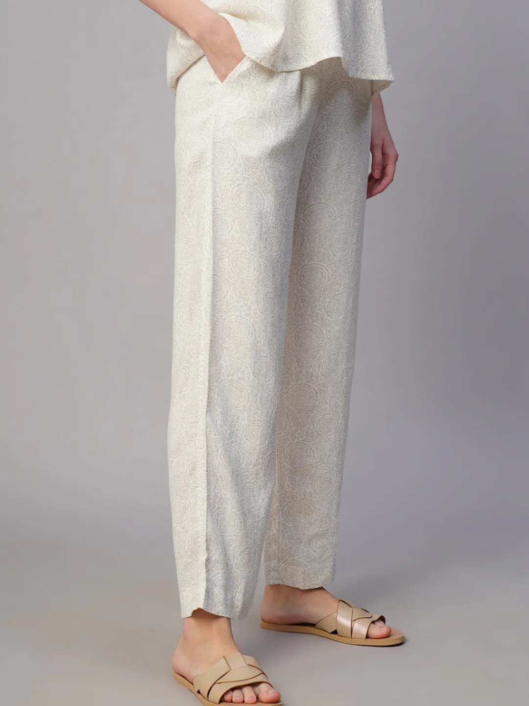 Women Cottonworld Pants | Pants^Women's Linen Viscose Regular Fit Pant