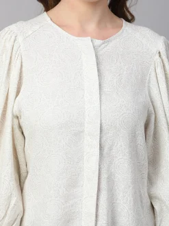 Women Cottonworld Tops & Shirts | Tops & Shirts^Women's Linen Viscose Regular Fit Blouse