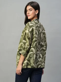 Women Cottonworld Tops & Shirts | Tops & Shirts^Women's 100% Linen Regular Fit Blouse