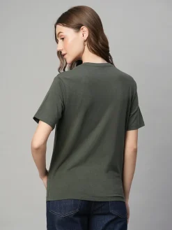 Women Cottonworld Round Neck | Regular Fit^Women's Cotton Bamboo Regular Fit Tshirt