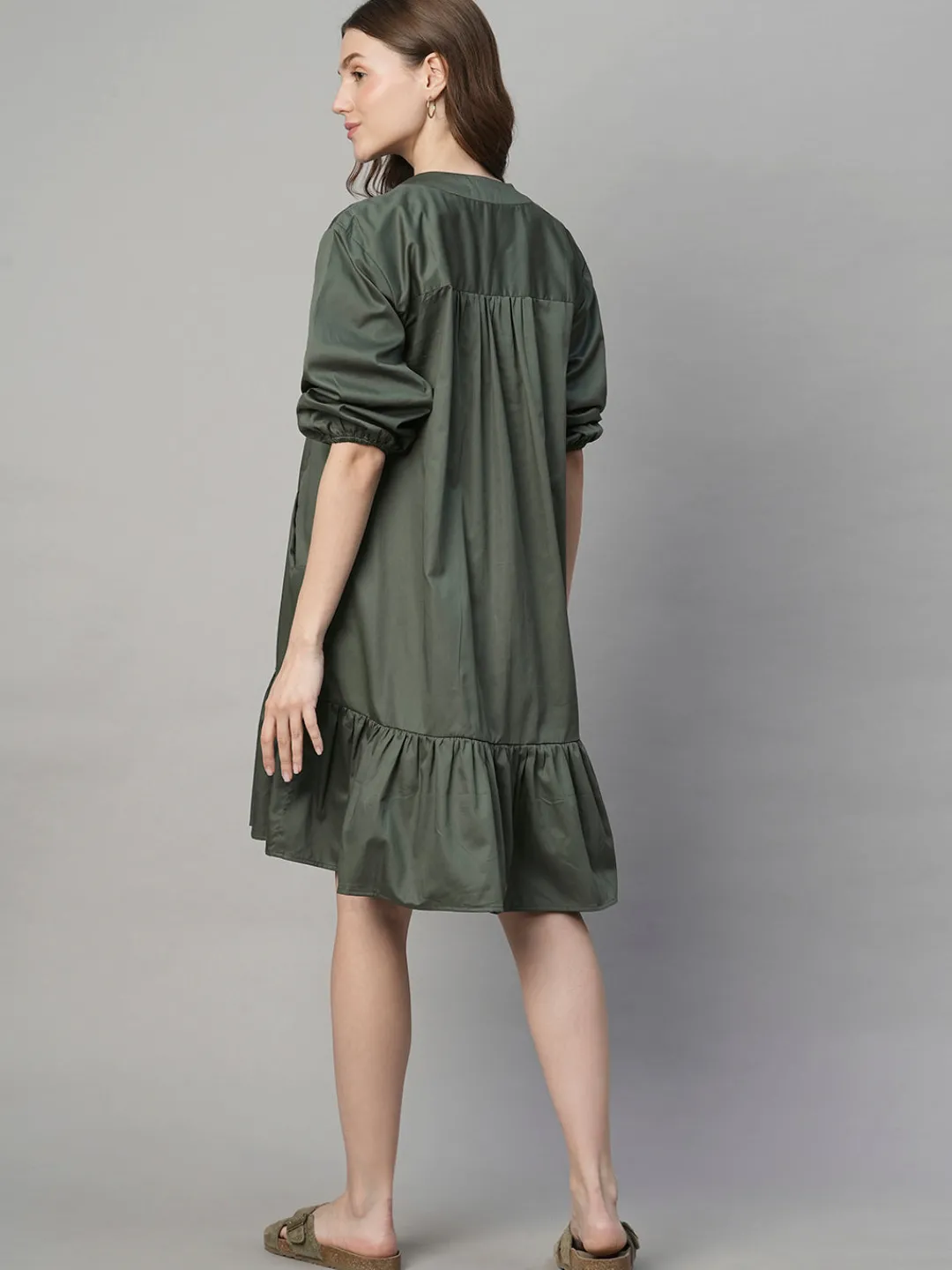 Women Cottonworld Dresses^Women's Cotton Elastane Boxy Fit Dress