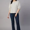 Women Cottonworld Tops & Shirts | Tops & Shirts^Women's Cotton Linen Regular Fit Blouse