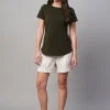 Women Cottonworld Shorts | Shorts^Women's Cotton Linen Regular Fit Shorts