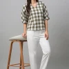 Women Cottonworld Tops & Shirts | Tops & Shirts^Women's Cotton Linen Regular Fit Blouse