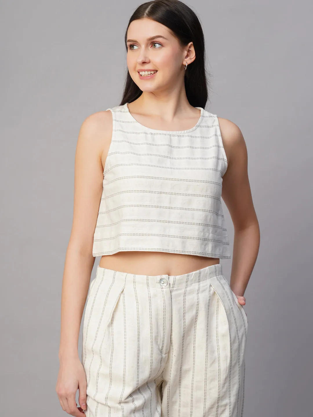 Women Cottonworld Tops & Shirts | Tops & Shirts^Women's Cotton Linen Regular Fit Blouse