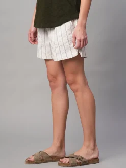 Women Cottonworld Shorts | Shorts^Women's Cotton Linen Regular Fit Shorts