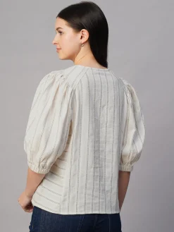 Women Cottonworld Tops & Shirts | Tops & Shirts^Women's Cotton Linen Regular Fit Blouse