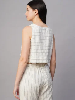 Women Cottonworld Tops & Shirts | Tops & Shirts^Women's Cotton Linen Regular Fit Blouse