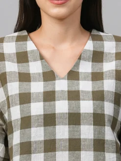 Women Cottonworld Tops & Shirts | Tops & Shirts^Women's Cotton Linen Regular Fit Blouse