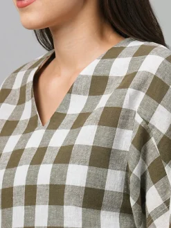 Women Cottonworld Tops & Shirts | Tops & Shirts^Women's Cotton Linen Regular Fit Blouse