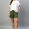 Women Cottonworld Shorts^Women's Cotton Lycra Regular Fit Shorts