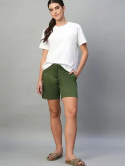 Women Cottonworld Shorts^Women's Cotton Lycra Regular Fit Shorts