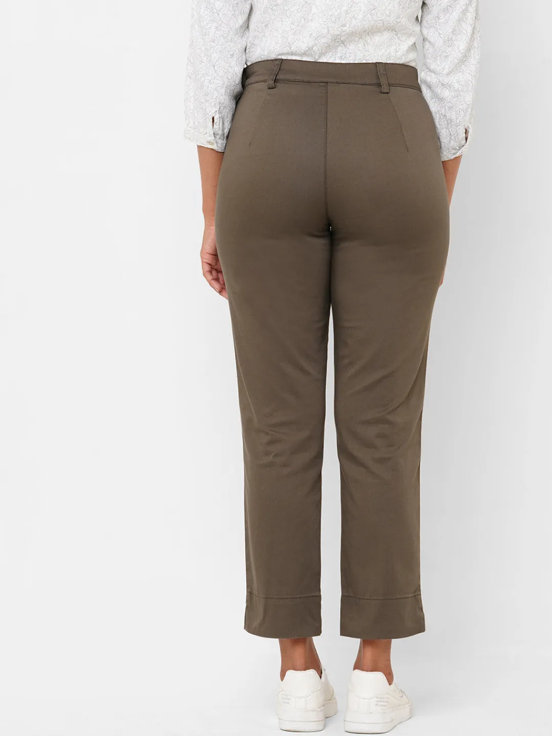 Women Cottonworld Trousers^Women's Cotton Lycra Regular Fit Pant