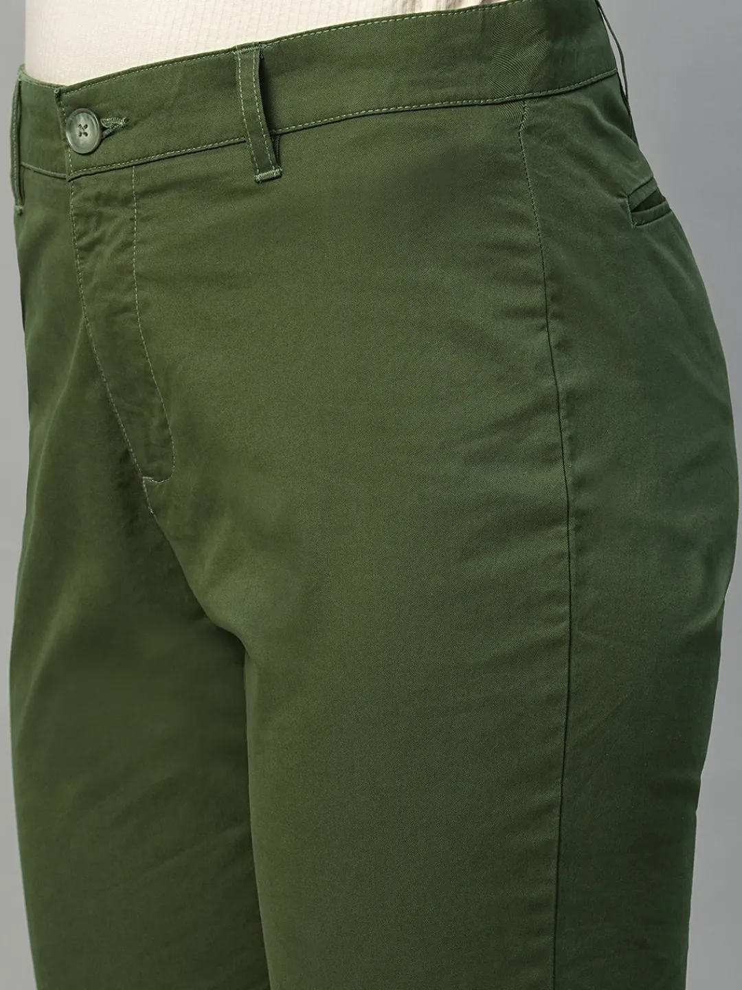 Women Cottonworld Trousers^Women's Cotton Lycra Regular Fit Pant