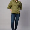Women Cottonworld Tops & Shirts | Tops & Shirts^Women's Linen Boxy Fit Blouse