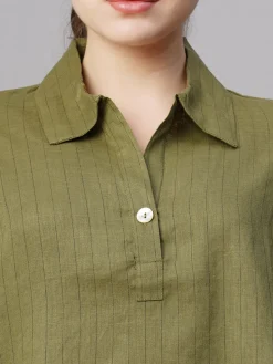 Women Cottonworld Tops & Shirts | Tops & Shirts^Women's Linen Boxy Fit Blouse