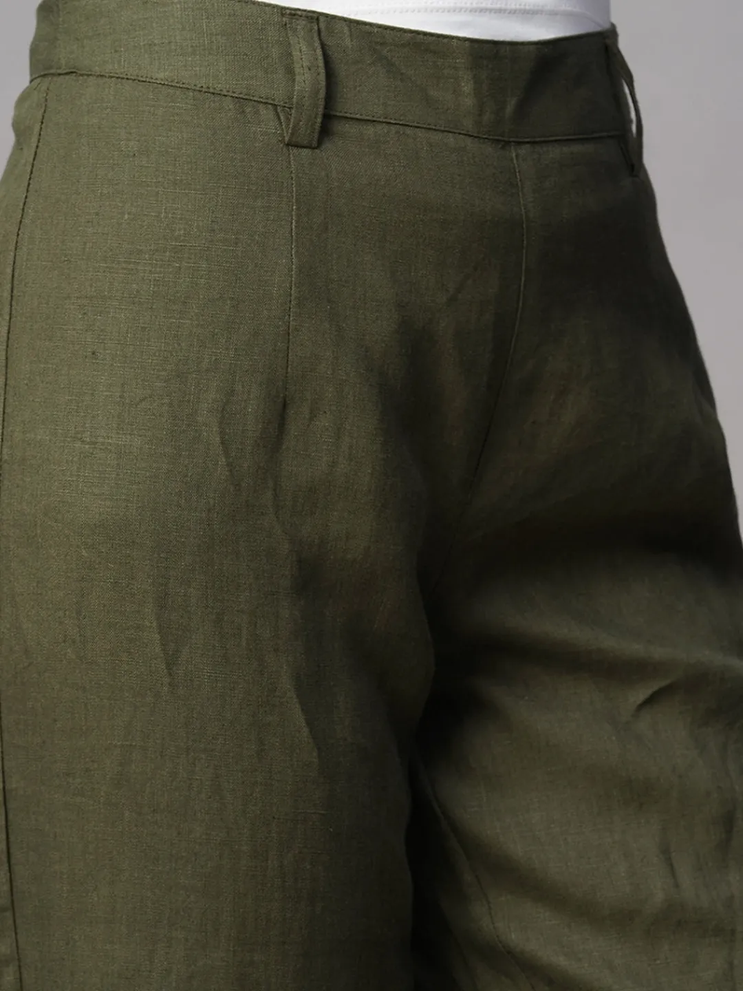 Women Cottonworld Pants | Pants^Women's Linen Regular Fit Pant